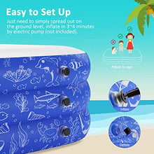 Load image into Gallery viewer, PCISP02 Swimming Pool for Kiddie, Kids, Adults, Toddlers, 120'' x 72'' x 22'' Backyard/Garden/Outdoor Pool