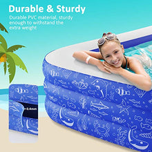 Load image into Gallery viewer, PCISP02 Swimming Pool for Kiddie, Kids, Adults, Toddlers, 120'' x 72'' x 22'' Backyard/Garden/Outdoor Pool
