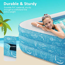 Load image into Gallery viewer, PCISP02 Swimming Pool for Kiddie, Kids, Adults, Toddlers, 120'' x 72'' x 22'' Backyard/Garden/Outdoor Pool