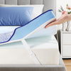 PERLECARE 3-Inch Queen Memory Foam Mattress Topper, Medium-Firm Bed Pad for Back Support & Pressure Relief, Cooling Bamboo Cover with Sheet Clips, Washable, CertiPUR-US® & Oeko-TEX® Certified