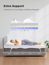 Load image into Gallery viewer, PERLECARE Queen Mattress Topper, 4 Inch Gel Memory Foam Mattress Topper for Pressure Relief, Premium Soft Cooling Sleep, Non-Slip Design with Removable &amp; Washable Cover, Oeko-Tex Certified
