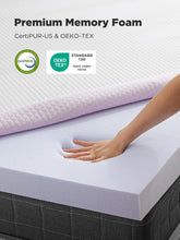 Load image into Gallery viewer, PERLECARE Queen Mattress Topper, 4 Inch Gel Memory Foam Mattress Topper for Pressure Relief, Premium Soft Cooling Sleep, Non-Slip Design with Removable &amp; Washable Cover, Oeko-Tex Certified
