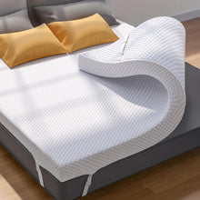 Load image into Gallery viewer, PERLECARE Queen Mattress Topper, 4 Inch Gel Memory Foam Mattress Topper for Pressure Relief, Premium Soft Cooling Sleep, Non-Slip Design with Removable &amp; Washable Cover, Oeko-Tex Certified
