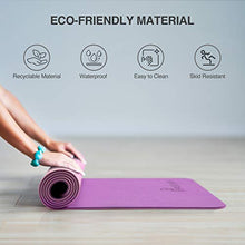 Load image into Gallery viewer, PCYM01K  2 Pack Yoga Mat TPE Exercise Mat Workout Mat Pilates Mat
